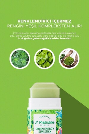 Makyaj Üzerine Uygulanabilen Stick Güneş Kremi Spf 50- Pa-- Green Energy Sun Stick - 8