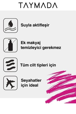 Makyaj Ve Yüz Temizleyici - Sadece Su Ile Makyaj Temizleme Makeup Remover LOVE RED - 10