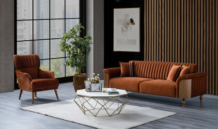 Maledivisches Holzsofa-Set - 4