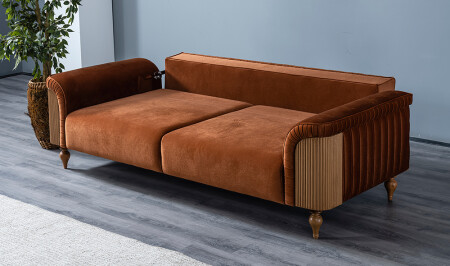 Maledivisches Holzsofa-Set - 5