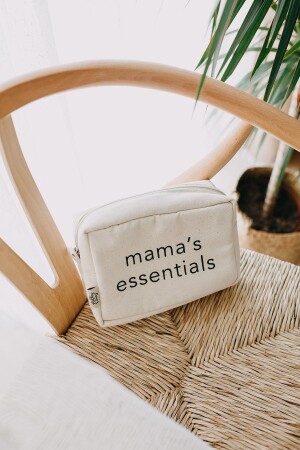 Mama's Essentials Organizer Çok Amaçlı Kanvas Çanta - Makyaj Çantası - Bebek Bakım Çantası - 4