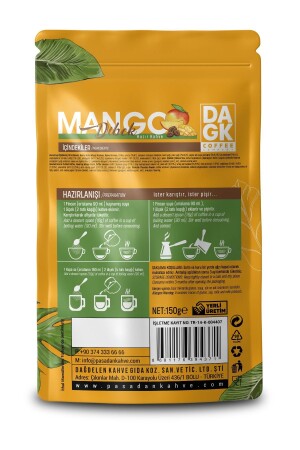 Mango Dibek Kahvesi 150g (MANGO AROMALI HAZIR KAHVE) Ister Karıştır- Ister Pişir - 3