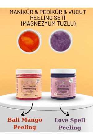 Manikür & Pedikür & Vücut Peelingi Bali Mango-love Spell Set- Epsom Tuzu-ingiliz Tuzu-magnezyum Tuzu - 2