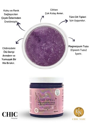 Manikür & Pedikür & Vücut Peelingi Love Spell 250 gram - Magnezyum Tuzu - Epsom Tuzu - Ingiliz Tuzu - 1