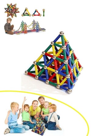 Manyetik Lego Mıknatıslı Denge Oyun Çubukları (37 PARÇA) P6443s9859 ADM7777 - 8