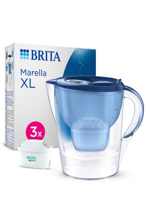 Marella Xl ''3x Maxtra Pro All-ın-1 Filtreli'' Su Arıtma Sürahisi – Mavi (3-5 L) - 2