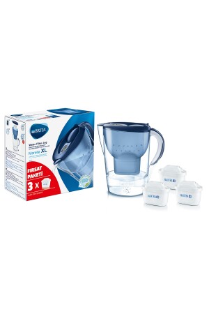 Marella XL Wasseraufbereitungskrug mit 3 Filtern – Blau 4006387085223P - 4