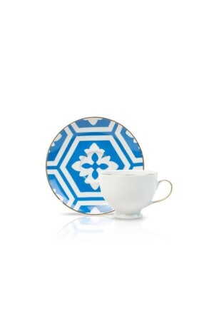 Marokko Pattern2 Blaue Untertasse Kaffeetasse 80 cc 04A+P018907 - 4