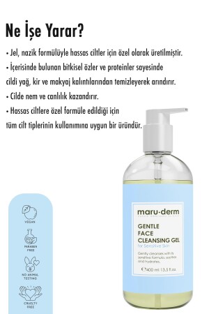 Maruderm Hassas Ve Atopik Ciltler Için Yüz Temizleme Jeli 400 ml - 6