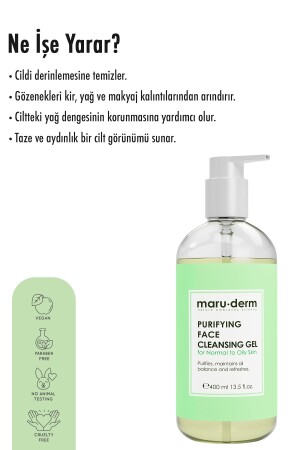 Maruderm Karma Ve Yağlı Ciltlere Özel Salisilik Asit Yüz Temizleme Jeli 400 ml - 6