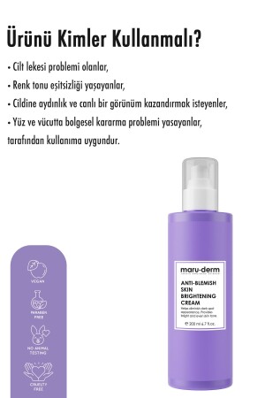 Maruderm Leke Karşıtı Cilt Beyazlatıcı Bakım Kremi 200 ml - 6