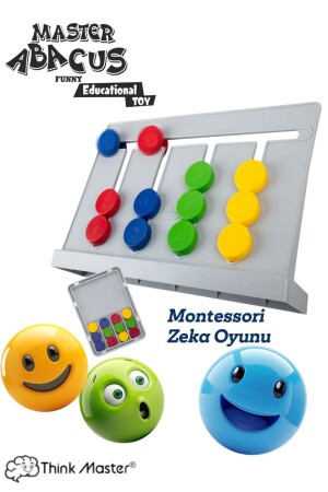 Master Abacus Rubik Abaküs Montessori Zeka Oyunu Dijital Oyun Kartları Ile Destekli - 3