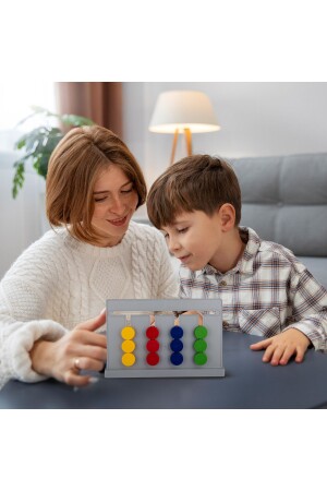 Master Abacus Rubik Abaküs Montessori Zeka Oyunu Dijital Oyun Kartları Ile Destekli - 8