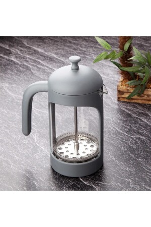 Mat Gri French Press 600 ml ZC548 - 1