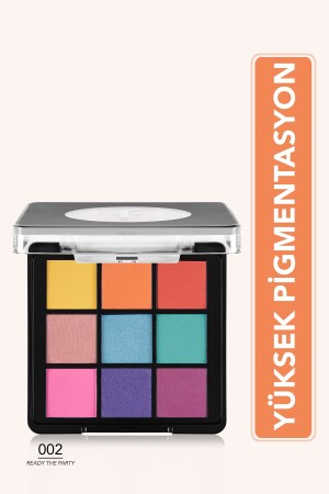 Mat & Işıltılı Kremsi Far Paleti - Eye Shadow Palette - 002 Ready The Party- 8682536048446 - 1