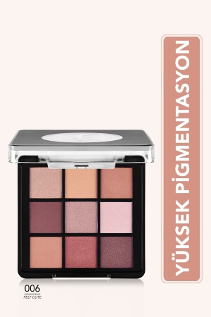 Mat & Işıltılı Kremsi Far Paleti - Eye Shadow Palette - 006 Felt Cute - 8682536048484 - 2