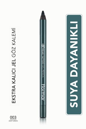 Mat Kalıcı Göz Kalemi (YEŞİL) - Extreme Tattoo Gel Pencil - 003 Deep Green - 8682536028851 - 3