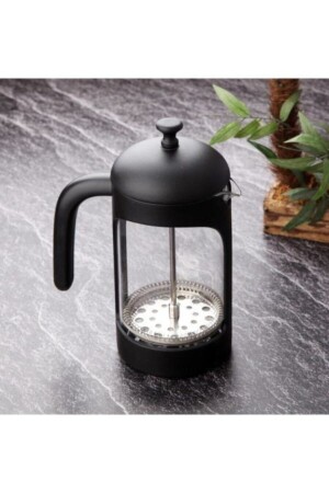 Mat Siyah French Press 600 ml - Zc547 ZC547 - 1