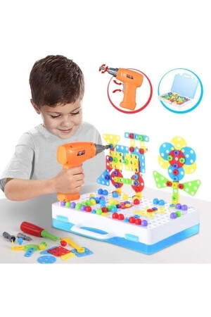 Matkaplı 3d Yaratıcı Tamir Seti Puzzle Eğitici - 1