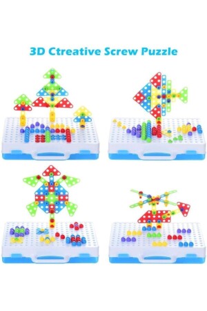 Matkaplı 3d Yaratıcı Tamir Seti Puzzle Eğitici - 4