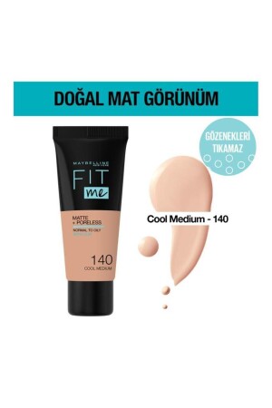 Matte Foundation – Fit Me Matte + Poreless Foundation 140 Cool Medium 3600531551049 - 2