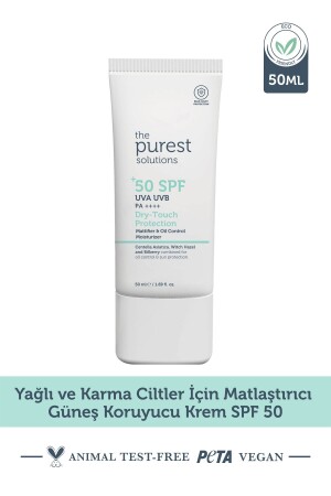 Mattierende Sonnenschutzcreme LSF 50–50 ml für fettige Haut und Mischhaut. - 3