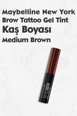 Maybelline Brow Tattoo Gel Tint Medium Brown - Orta Ton - 2