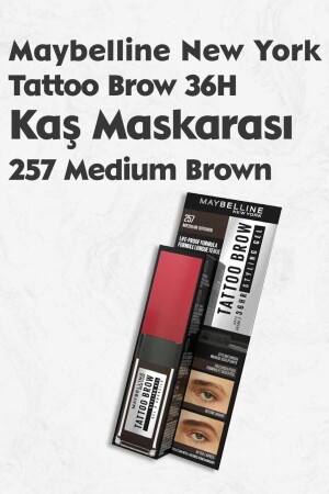 Maybelline Tattoo Brow 36H Augenbrauen-Mascara 257 Mittelbraun - 2