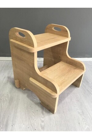 MDF Step Stool Children Baby Bathroom WC Sink Stair Riser BLND. M005 - 1