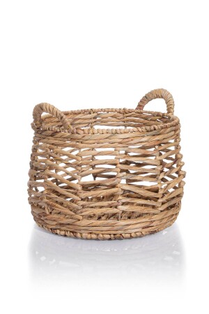 Meander Natural El Yapımı Rattan Örme Su Sümbülü Sepet 30x31cm 8851 KH-8851 - 4