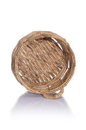 Meander Natural El Yapımı Rattan Örme Su Sümbülü Sepet 30x31cm 8851 KH-8851 - 6