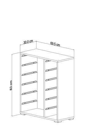 Mehrzweck-Spielzeugschrank mit 10 Körben, weiß, 2d2k6u, PRA003050 - 7