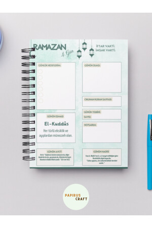 MEIN PERSONALISIERTER RAMADAN-PLANER – MEINE RAMADAN-AGENDA 2024 – PERSONALISIERTER NAMENSBEZEICHNET – DICKES PAPIER - 8