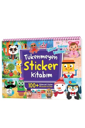 Mein unerschöpfliches Stickerbuch – Lustige Gesichter (100+ wiederverwendbare Sticker) - 3