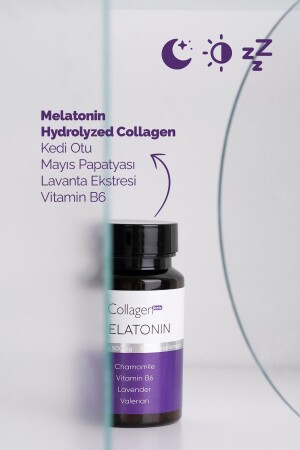 Melatonin 3mg- Hidrolize Kolajen- Vitamin B6- Lavanta- Papatya & Kedi Otu - 4