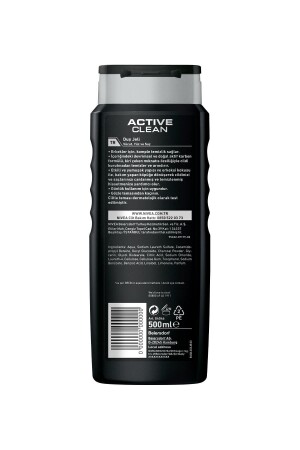 Men Active Clean Erkek Duş Jeli 500 ml X2 - 6