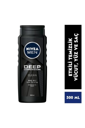 Men Deep Dimension Duş Jeli 500 ml Sprey Deodorant 150 ml Roll-on Deodorant 50 ml  banyo - 6