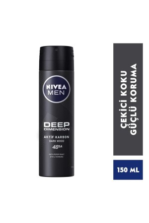 Men Deep Dimension Duş Jeli 500 ml Sprey Deodorant 150 ml Roll-on Deodorant 50 ml  banyo - 7