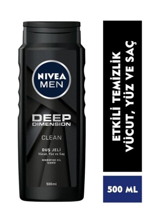 Men Deep Dimension Herren-Körperpflegeset – Duschgel 500 ml – Deodorant 150 ml – Roll-on 50 ml - 4