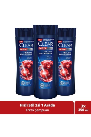 Men Kepeğe Karşı Etkili Şampuan Hızlı Stil 2si 1 Arada 350 ml x 3 - 2