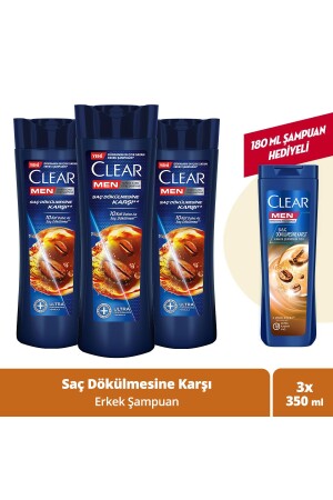 Men Kepeğe Karşı Etkili Şampuan Saç Dökülmesine Karşı 350 ml X3 - 3