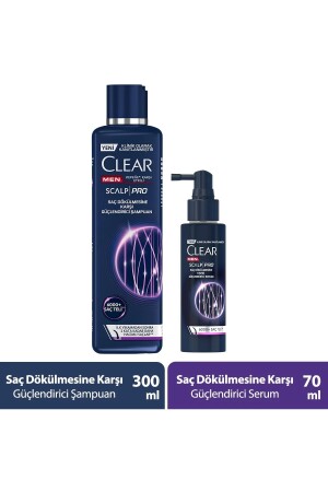 Men Scalp Pro Güçlendirici Şampuan Saç Dökülmesine Kepeğe Karşı Etkili 300 ml Serum 70 ml - 3