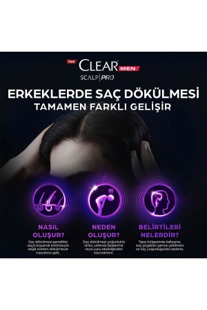 Men Scalp Pro Güçlendirici Şampuan Saç Dökülmesine Kepeğe Karşı Etkili 300 ml Serum 70 ml - 6