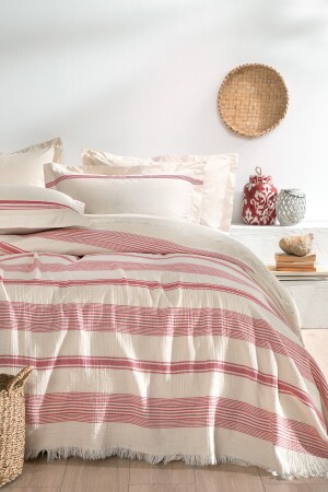 Meri Doppelbett-Bettwäsche-Set – Rot YTSGRPIST-1468571 - 3