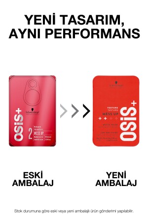 Mess Up Mat Şekillendirici Gum Macun 100ml Orta Tutuş Mat Görünüm Kolay Şekil Esnek Wax - 4