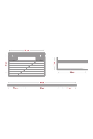 Metal Banyo Düzenleyici Organizer Şampuan Rafı EVORG0003 - 7