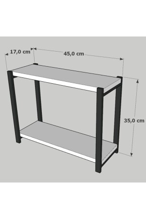 Metal Mutfak Tezgah Üstü Organizer 2 Yüksek Raflı Banyo Mutfak Düzenleyici Atlantik Çam PRA-4886141-1344 - 5