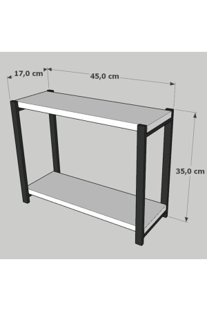 Metal Mutfak Tezgah Üstü Organizer 2 Yüksek Raflı Banyo Mutfak Düzenleyici Atlantik Çam TYC00788374730 - 5