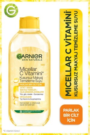 Micellar C Vitamini Kusursuz Makyaj Temizleme Suyu 400ml 2'li Set PKTCVTMKYJTMZLYC - 4