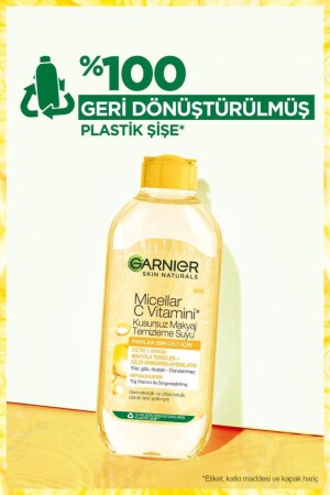 Micellar C Vitamini Kusursuz Makyaj Temizleme Suyu 400ml 2'li Set PKTCVTMKYJTMZLYC - 7